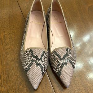 Pretty Ballerinas Loafers Ella snake printed leather loafer size 38